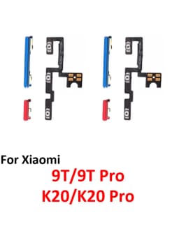 For Xiaomi Mi 9T Pro Phone New Power Volume Button On Off Up Down External Key Internal Flex Cable Parts For K20 Pro Black Blue
