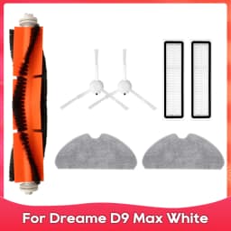 Fit For ( Dreame D10S, D10S Pro, F9 Pro, F10, D9 Max Gen 2, D9 Max White / RLD33GA ) Brush Filter Mop Accessories Part Spare