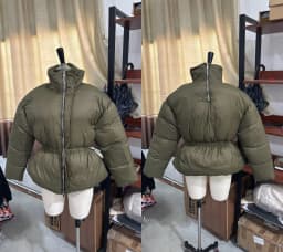 Elegant Cotton Warm Women's Jacket Autumn Winter Loose Full Sleeve Zipper Stand Collar Thicken Coats 2026 Waist Outwear Lady