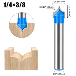 1/4 Inch 1/2 Inch Shank 6mm 12mm Shank Bottom Milling Cutter Slotting Cutter Engraving Machine Bottom Cleaning Router Bit