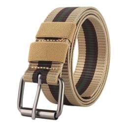 Men's Casual Canvas Belt - Pin Buckle Canvas Strap, Durable and Sturdy Trouser Belt