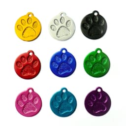100Pcs Anodizing Aluminum Dog Tag Name Dog ID Tags for Dog Collar Personalized Pet ID Dog Name Tag Customized Engraving
