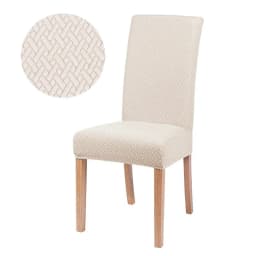 Elastic Jacquard Chair Cover For Dining Room Thick Dustproof Chair Cover Slipcover For Dining Kitchen Hotel Wedding Banquet