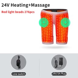 Red Light Heating Hip Protector with Hip Massager  Relieves Hip Pain   Promotes Blood Circulation  Muscle Relaxation