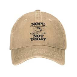 Snoopy Joe Cool Baseball Caps Vintage Distressed Denim Cartoon Headwear Unisex Style Outdoor Activities Adjustable Fit Caps Hat