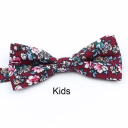 Cotton Floral Parent-Child Bowtie Set Bow Tie Necktie For Men Wedding Party Business Suits Gravata Pink Yellow Butterfly Cravats