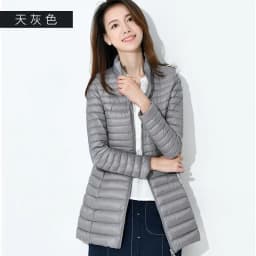 Winter Lightweight Down Jacket Women Mid Length White Duck Down Puffer Coat Woman Portable Slim Fit Fashion Outerwear JK-070