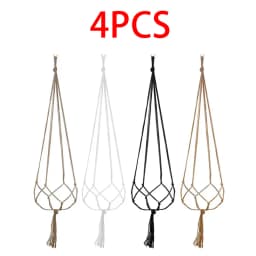 Hanging Plant Pot Hanging Basket Vases with Hook Creative Macrame Suspension Plant Planters for Hanging Flower Pot Net