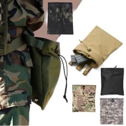MOLLE Dump Pouch Hunting Mag Recovery Bag Drawstring Magazine Recycling Storage Pack Hunting Gear Holder Accessory Bag