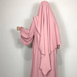 New One Layer Jazz Crepe Diamond Khimar High Quality Muslim EID Ramadan Islamic Clothing Tie Back Prayer Hijab Dropshipping