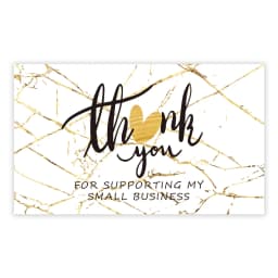 10-30pcs New Thank You Card For Supporting Business Package Decoration "Gorgeous Thanks" Business Card Handmade With Love