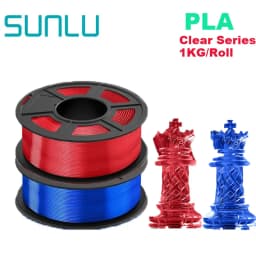 SUNLU 2KG 3D PLA/PETG/PLA PLUS/Clear Filament 1.75mm 2Roll 1KG 3D Printer Neatly Wound Filament for 3D Printer & 3D Pen