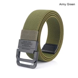 Canvas Belt For Men Simple Alloy Button Nylon Mens Tactical Belt Outdoor Hunting Multifunctional Casual Military Belt 3.8cm Wide