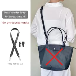 Bag Shoulder Strap For Longchamp M Leather Shoulder Bag Strap Durable Belt Slung Crossbody No Drilling Replacement Accessories