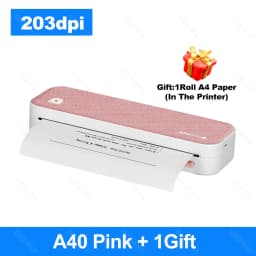 Peripage A40 P81 Inkless Portable A4 Thermal Printer Wireless Bluetooth USB Printing Text PDF Document Photos A4 Machine Maker