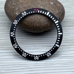 38mm*30.5mm Steel Watch Bezel Insert Ring C3 Green Luminous Fits Seiko SPB185 SPB187 Watch Cases Bezel Watch Replacement Parts