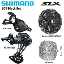 SHIMANO Deore SLX M7100 1X12S Groupset Shift Lever Rear Derailleur M6100 Chain SUNSHINE HG Cassette 12S 46T 50T 52T Bike Parts