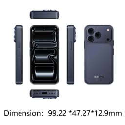 OUKITEL C17 mini Mini Smartphone, Up to 12GB RAM (3+9) + 32GB ROM, Ultra Compact Pocket Small Phone, 4" Mini Display, 2300mAh Battery, Gemini AI, Unlocked Android Mobile Phone
