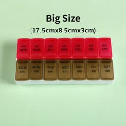 New Travel Pill Case Weekly Portable Organizer Box 7 Days 14 Grids Pills Container Storage Tablets Vitamins Medicine Fish Oils