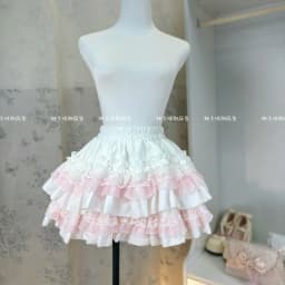 Patchwork Solid White Pink Woman Cute Ballet Sweet Cake Skirt Lace Y2k Mini Skater High Waisted Korean Fluffy Skirt Hot Girls