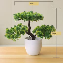 New Green Small Tree Potted Bonsai Ornaments Home Garden Hotel Bathroom Bedroom Decoration Artificial Plants Bonsai Fake Plants