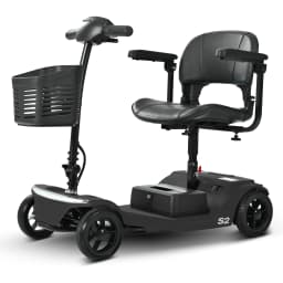 Four-wheeled Scooter for the Elderly, Removable 12AH Lithium Battery 250W Motor 15-30km Range Maximum 136 kg