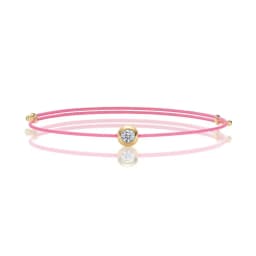 SG D Color VVS1 Moissanite Bracelet Certified 0.3ct Lab Diamond, Adjustable Cord In 6 Colors, Elegant Jewelry For Wom