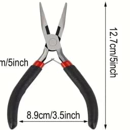 8pcs/set,2pcs/set Blck Making Tool Set, Includes Round Nose, Pointed Nose, and Wire Cutters, Non-Serrated Pliers for Beginners