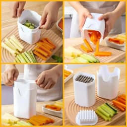 French Fry Cutter Tool White – Tool Food Dicer Veggie Dicer Chopper Veg Chopper White French Fry Cutter Natural Cut Rapid Slicer
