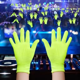 1/5Pairs Fluorescent Gloves Luminous Magic Party UV Bar Atmosphere Props Women Men Vocal Concert Glow in The Dark Neon Mittens