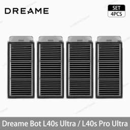 Dreame L40s Ultra / L40s Pro Ultra Vacuum Cleaner Replacement Accessories Main Side Brush HEPA Filter Mop Cloths Dust Bag Spare