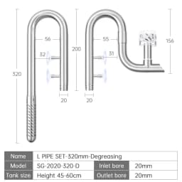 Week Aqua Fish Tank 304 Stainless Steel Filter Tube With Surface Skimmer For Inflow And Outflow Of Lily Tubes Aquarium