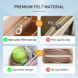 Organizer Insert For Longchamp Large Small Mini Size Totes Bag Felt Storage Bag Purse Insert Handbag Liner Bags Accessories