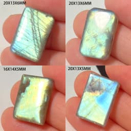 Wholesale Natural Stone Loose Beads Irregular Shape Bead Blue Purple Labradorite Cabochon 2-4Pcs/Lot