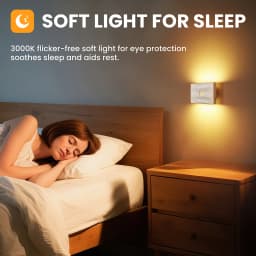 2/4/6/8PCS Rechargeable Motion Sensor Night Light, 3 Modes Adjustable Brightness Magnetic Stick-On LED Lamp 1500mAh Wall Light for Hallway Stair Bedroom Wardrobe