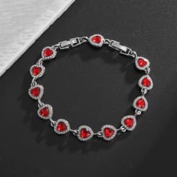 Water Drop Silver Color Bracelet Women\'s Extended 8 Color Zircon Gift Fashion Bracelet