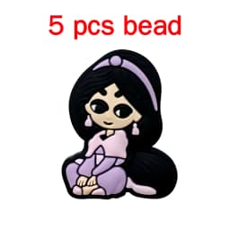 5pcs Silicone Pacifier Chain Cartoon Beads Baby DIY Care Nipple Chain Ornaments Parts