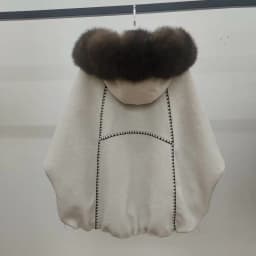 Lagabogy Luxury Real Fur Duck Down Clothes Overszie Women Wool Blend Puffer Jacket With Real Fox Fur Collar New Winter Warm Coat