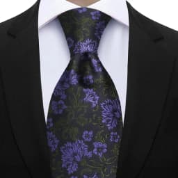 7cm Floral Silk Tie For Men Elegant Peacock Blue Teal Grey Best Selling Business Necktie Wedding Office Fashion Accessories Gift