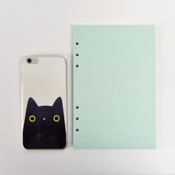 A6/A5 Pink Blue Purple Binder Notebook Cover & Photo Sticker Collect Book Diary Agenda Planner Paper School Stationery