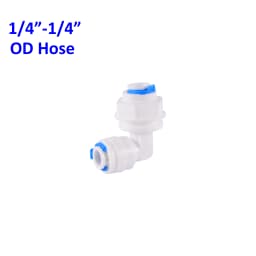 Reverse Osmosis Quick Connector 1/4"3/8"OD Hose Tee Y Coupling 4 Way Equal Convert Elbow Straight RO Water Aquarium Pipe Fitting