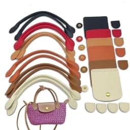1Set DIY Handbag Bag Set 8pcs Bag Handle With Holes Bag Flap Cover Handmade Crochet Bags Accessories Women Backpack Parts Hot