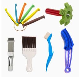 Univers Air Conditioning Fin Comb Plastic/Stainless Steel Condenser Radiator Fin Brush Fin Comb Kits Repair Cleaning Tools