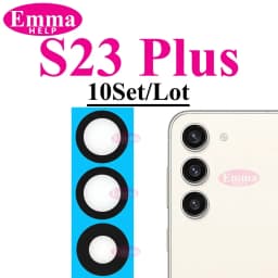 10sets Back Rear Camera Lens Glass For Samsung S24 S25 S26 Ultra S22 S23 Plus Lens Glass with Adhesive Oleophobic Coating