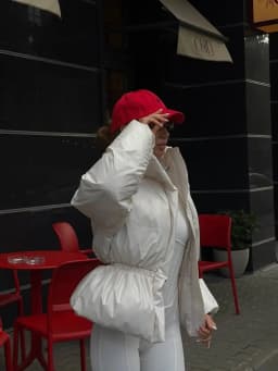 Women Solid Puffer Jacket High Stand Collar Elastic Cinched Waist Peplum Hem Zip Thick Padded Coat Warm Winter Daily Outerwear