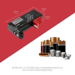 Universal BT168 Digital Battery Tester Volt Checker for AA AAA 9V Button Multiple Size Battery Tester Voltage Meter Tools BT-168