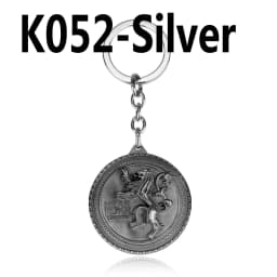 Dragon House Keychain Targaryen Dragon Shape Keyring for Fan Collection Accessories Friends Gift