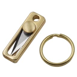 Mini Brass Stainless Steel Knife Portable Utility Knife Survival Safety Knife Keychain Pendant Small Tool Envelope Bottle Opener