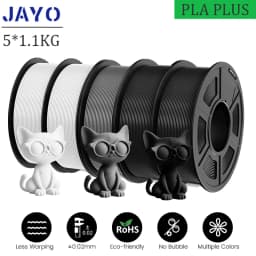 JAYO PLA Plus 3D Printer Filament 5 Rolls Filament PLA PLUS 23 Colors 1.75mm FDM 3D Printer Materials Support Free Combination