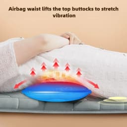 Electric Full Body Massage Mattress With Heating Hand Control Shoulder Neck Waist Airbag Back Kneading Vibration Massage Cushion